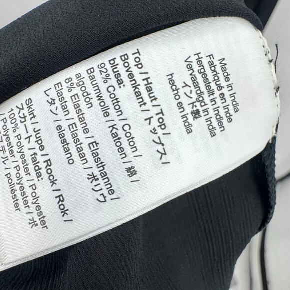 J. Crew Pleated Ballet Maxi Dress In Stretch Cotton Blend Black Size XS NWOT - Picture 11 of 12